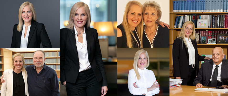 מימין עו״ד דורית פרידמן עם השופט סלים ג׳ובראן משמאל עם השופטת עדנה ארבל למטה עם השופט יורם דנציגר